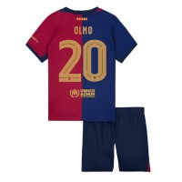 Barcelona Dani Olmo #20 Hjemme Trøje Børn 2024-25 Kortærmet (+ Korte bukser)